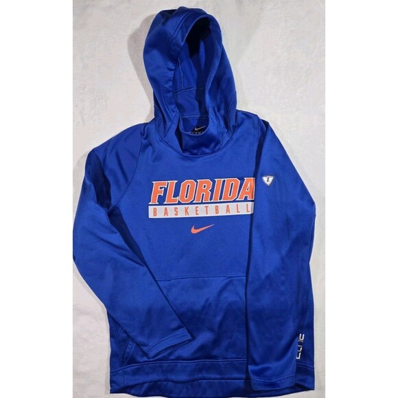 Nike Therma Fit Elite Florida Gators Blue Hoodie Mens Medium Basketball - Picture 1 of 10